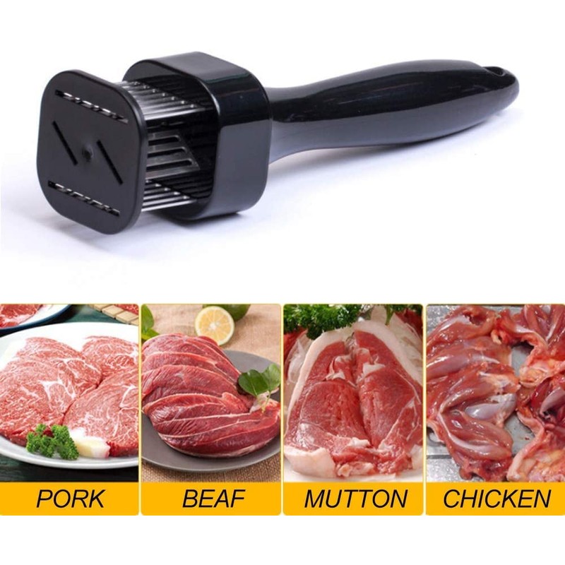 fastbird Meat Tenderizer for Tenderizing with 24 Stainless Steel Blades