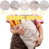 2 Pcs Linen Bread Bag with TPU Plastic Lining,Eco Reusable