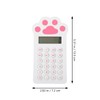 EXCEART Cartoon Calculator Cartoon Cat Paw Print Digital Calculator with