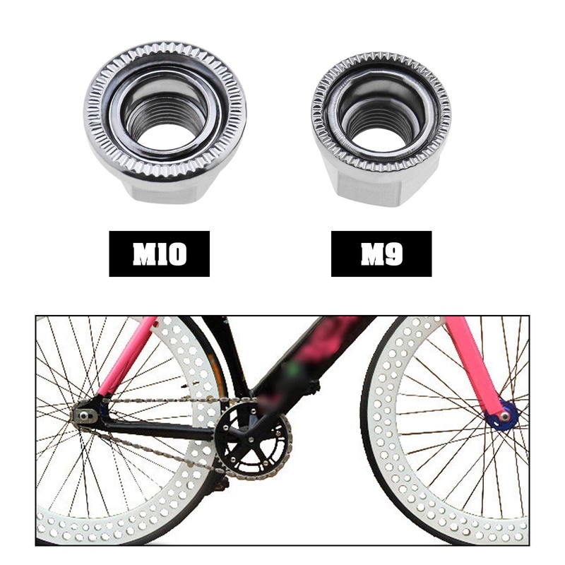 VGOL 6Pcs M9 Wheel Nuts M10 Axle Wheel Nuts Bicycle