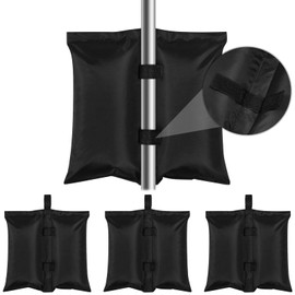 Laneetal Gazebo Weights Set of 4 Sandbags, Weight Bag for Filling, Weight Bags, Oxford Fabric, Weight Bags for Tents, Parasols