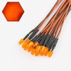 EDGELEC 50pcs 12 Volt 5mm Orange LED Lights Emitting Diodes,