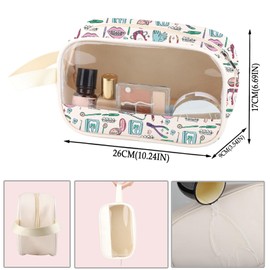 Dentist Orthodontist Clear Makeup Bag Orthodontist Appreciation Gift Keep It Together PU Leather Cosmetic Bag (Keep It PU)