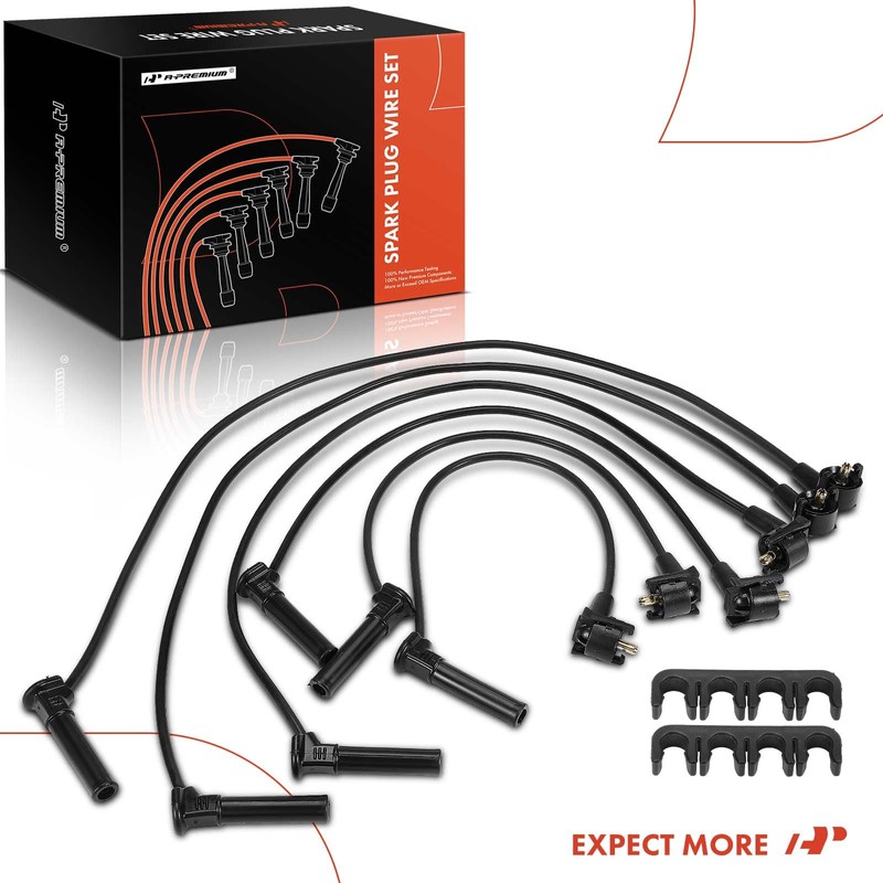 A-Premium - Cables de bujía de encendido compatibles con Ford
