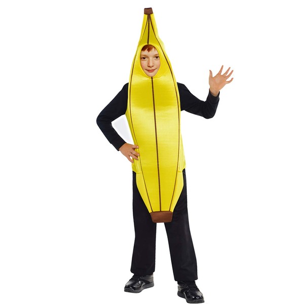 Wizland Child Role Play Costume for Halloween and Dress Up Party,Banana