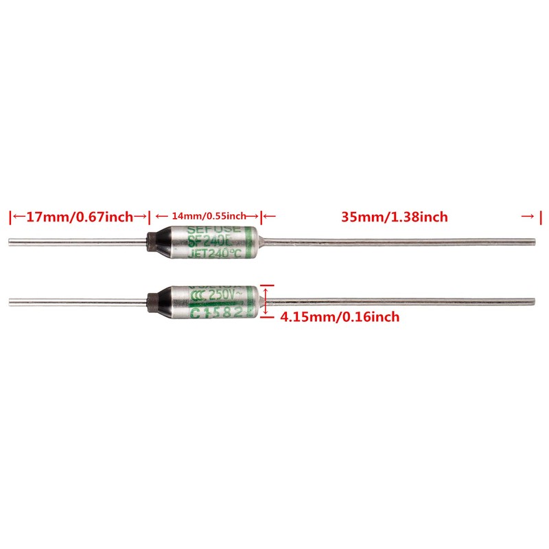 BOJACK SF240E SEFUSE 10A 250V Thermal Fuses 240 Degrees Celsius