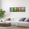 iHAPPYWALL 4 Seasons Modern Landscape Window Frame Style Wall Decor