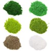 6X 35g Mixed 2mm-3mm Static Grass Terrain Powder Green Fake