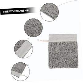 Ipetboom Bath Towels 3pcs Bath Gloves Depth Flax Shower Wipe Bath Towel