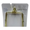 Mainstays Lamp Harp Adjustable 8-10 inch Polished Brass Mainstays Finial