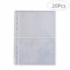 Jindizi Trading Card Sleeves, 10 Pcs A5 Binder Sleeves Clear