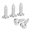 sourcing map M6x20mm Flat Head Phillips Drive Self Tapping Screws,