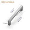 Ravinte 12 Pack 4-1/2 Inch Kitchen Square Cabinet Handles Satin