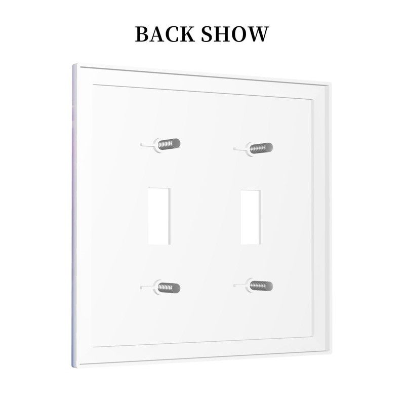 Rainbow in the Clouds 2 Gang Double Toggle Wall Plates