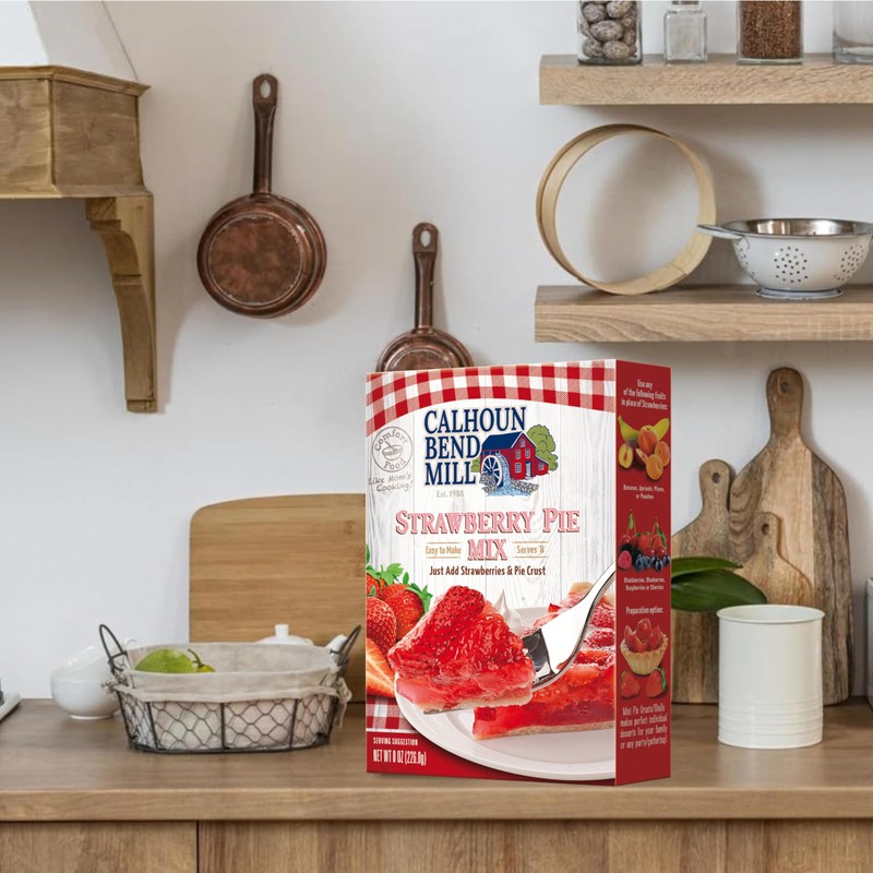 Calhoun Bend Mill Strawberry Pie Mix 8 oz (Pack of