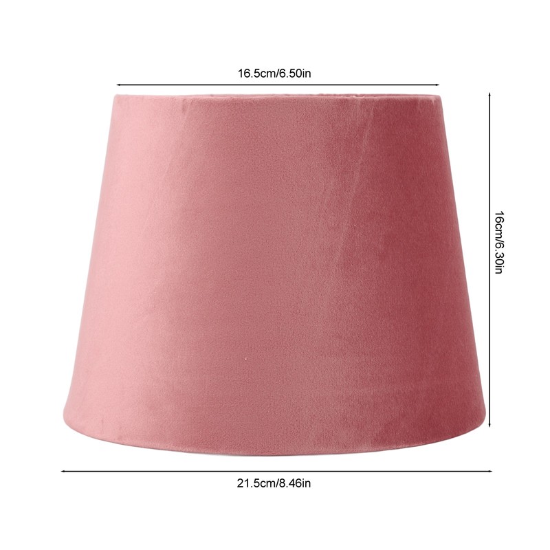 Fabric Lampshade E27 E14 Velvet Conical Decorative Lamp Replacement Shade