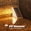 Uni PNR Solar Stair Lights Outdoor, 12 Pack Outdoor Solar