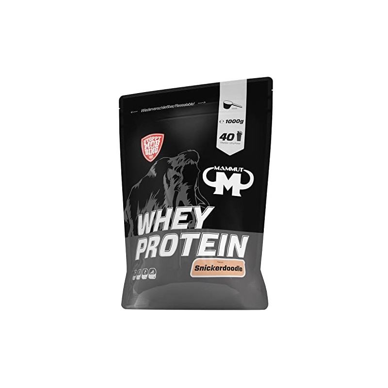 Mammut Nutrition Whey Protein, Snickerdoodle, Molke, Eiweiß, Protein Shake, 1000