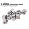 10Pcs Coupling Nut Hex M12 Stainless Steel Rod Connector Nut