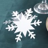 Snowflakes Place Cards,Christmas Place Cards Holiday Snowflake Blank Table Setting