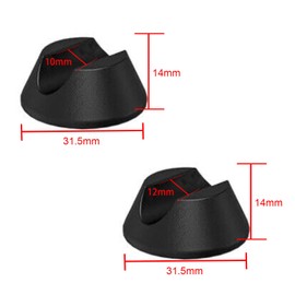 Leliafleury 4Pcs 10mm Hairpin Legs Protector Black Hairpin Floor Protectors for Table Chairs Desk Leg
