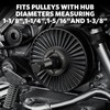 HTOMT Power Steering Pump Pulley Removal Tool,Power Steering Pulley Puller/Installer