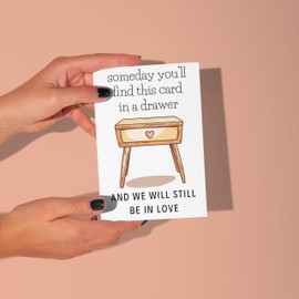 LimaLima Anniversary Card For Wedding Relationship Funny Drawer Design Him Her Husband Wife