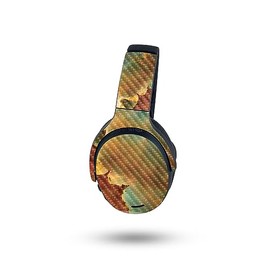 MightySkins Carbon Fiber Skin Compatible with Skullcandy Crusher ANC 2 - Space Smoke | Protective, Durable Textured Carbon Fiber Finish | Easy to Apply