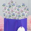100 Sheets Chinoiserie Tissue Paper, Blue Hydrangea Pattern Tissue Paper