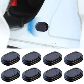 DUSCOKE Car Door Shock Absorber, Silicone Anti-Collision Buffer Gasket Car Slam Stopper, Self-Adhesive Auto Side Door Bumper Protection Sticker, Soundproof Crash Pad for Most Vehicles (8PCS)