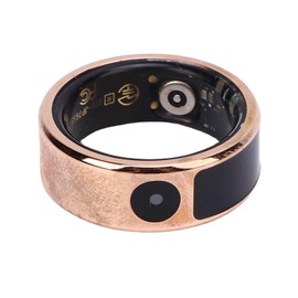 Dpofirs Smart Ring for Men and Women, Touch Screen Fitness Tracker with Step Counting, Charging Bay, APP BT Connection Phone Video Camera Control (12#)