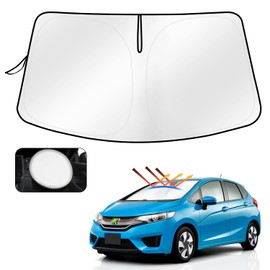 Cartist Honda Fit 3 GK3 GK4 GK5 GK6 GP5 GP6 Type Front Sun Shade 2013.9-2020 Sunset Sunline Windshield Sunshade Curtain Multi Sun Shade Shade Shade for Car Specific Vehicle Specific UV Protection Car