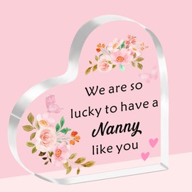 SDOFY Nanny Gifts from Granddchildren Nanny Acrylic plaque Nanny Birthday Gifts Christmas Nanny Mothers Day