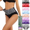 MEIDAYAI Womens Underwear Cotton Tummy Control High Waisted Underwear Soft