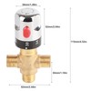 3 Way Thermostatic Mixer Valve Brass G1/2 Thermostatic Mixing Valve