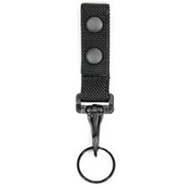 Hero's Pride Ballistic Economy Key Holder, Plastic Clip, Fits Duty Belt to 2.25" Wide, Black