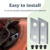 Greatshow 1 Pair Wood Chipper Blades Shredder Knives Replacement for