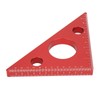 Aluminum Alloy Right Angle Ruler DIY Woodworking Triangle Ruler Measuring