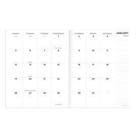 TF PUBLISHING 2025 Driftwood Large Monthly Planner - 2 Page Spreads - Large Calendar Grid and Planning Prompts - 12 Month Calendar for School and Work - Journal and Note Space - 9"x11"