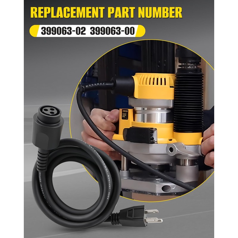 399063-02 399063-00 Router Cord Fit for Dewalt Plunge Router DW616