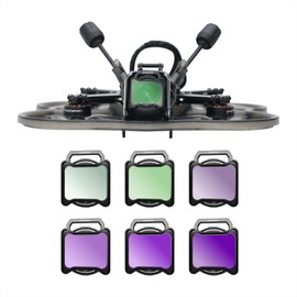 BLAUEOCHI ND Filters Set for DJI O4 Air Unit/AVATA Filter, 6-Pack UV/CPL/ND8/ND16/ND32/ND64 for FPV Drones Lens Snap-in Design