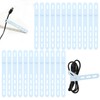Donruby 24Pcs Silicone Cable Ties - Reusable & Washable with