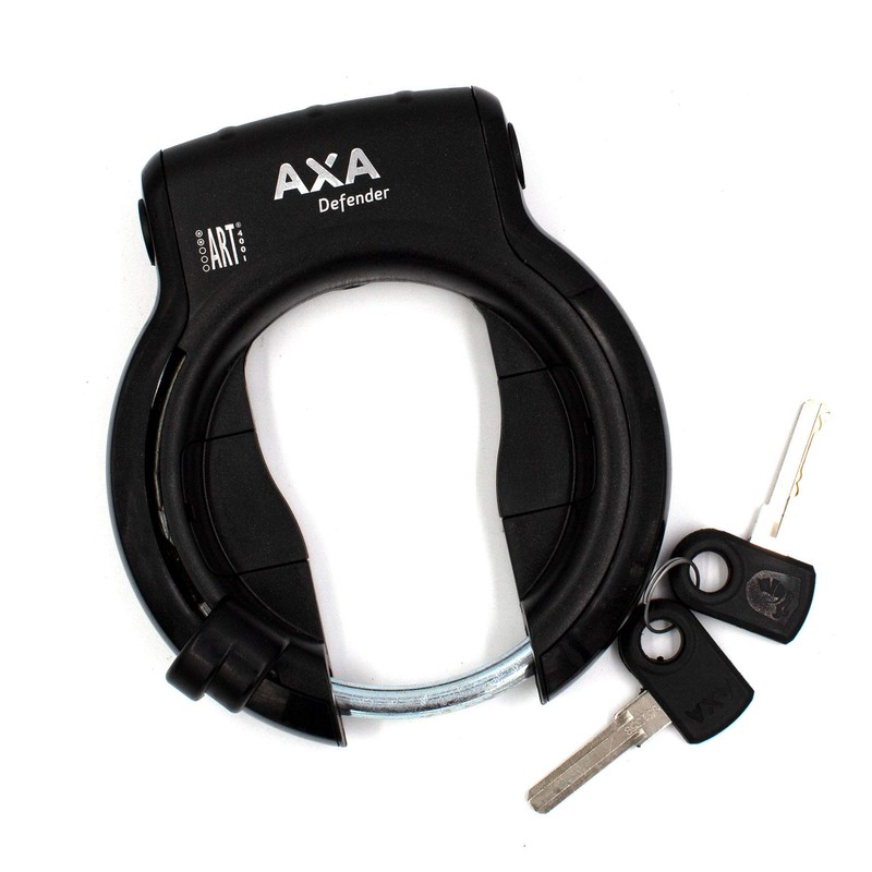 Axa Unisex-Adult 424000 Rahmenschloss, Schwarz/Grau, 10 x 8 x 4