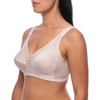 frugue Comfort Wireless Non Wired Support Bra Beige 42 E