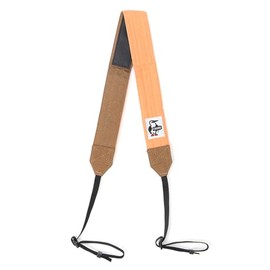 Chums Camera Strap 3.8 Sweat Nylon Keychain Unisex Adult, Orange/Lt.Brown, Free size
