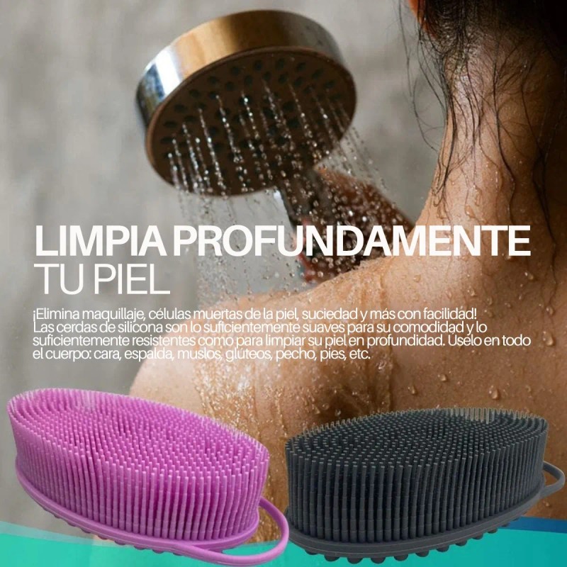 Limpieza Facial Y Corporal Cepillo Silicona Suave Flexible F