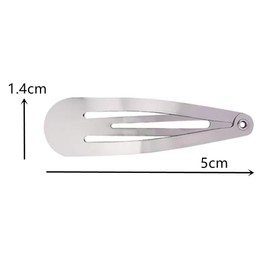 CuiCanfla 50 Pcs Snap Hair Clips, Snap Hair Clips Non-Slip Metal Barrettes for Women Accessories, No-Slip Hair Clips Barrettes for Women and Girls