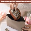 Purse with Mini Coin Pocket for Women, Leather Zipper Coin
