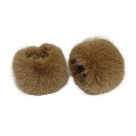 Lina & Lily Women's Winter Arm Warmers Cuffs Pulse Warmer Faux Fur, Camel