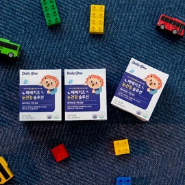 Daily One 데일리원 베베키즈 눈 건강 솔루션 어린이 베타카로틴 영양제 2g X 30포 2통 Daily One Bebe Kids Eye Health Solution Children's Beta-Carotene Supplement 2g X 30 Sachets 2 Bottles